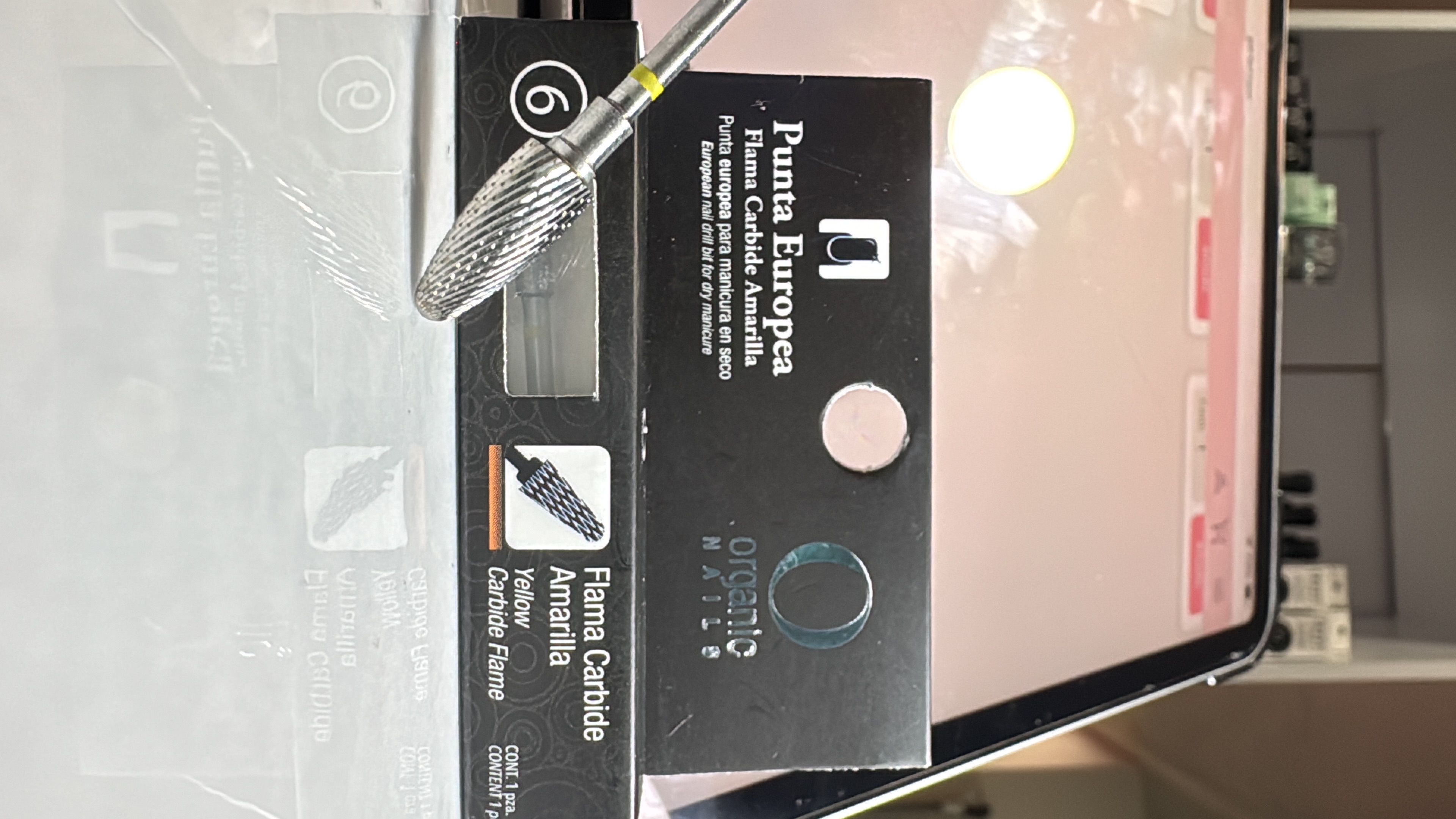 Punta Europea Flama Carbide Amarilla