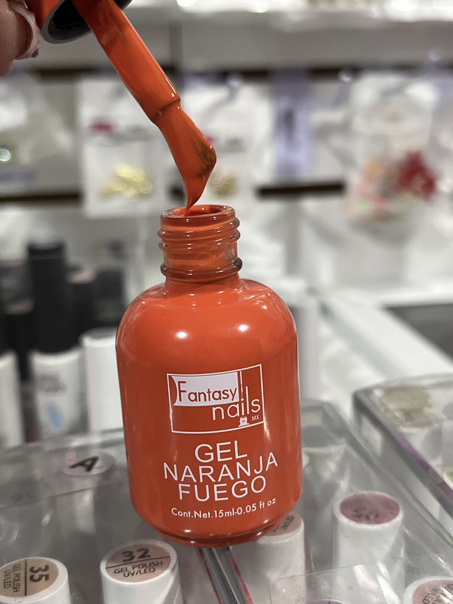 Gel naranja fuego #15