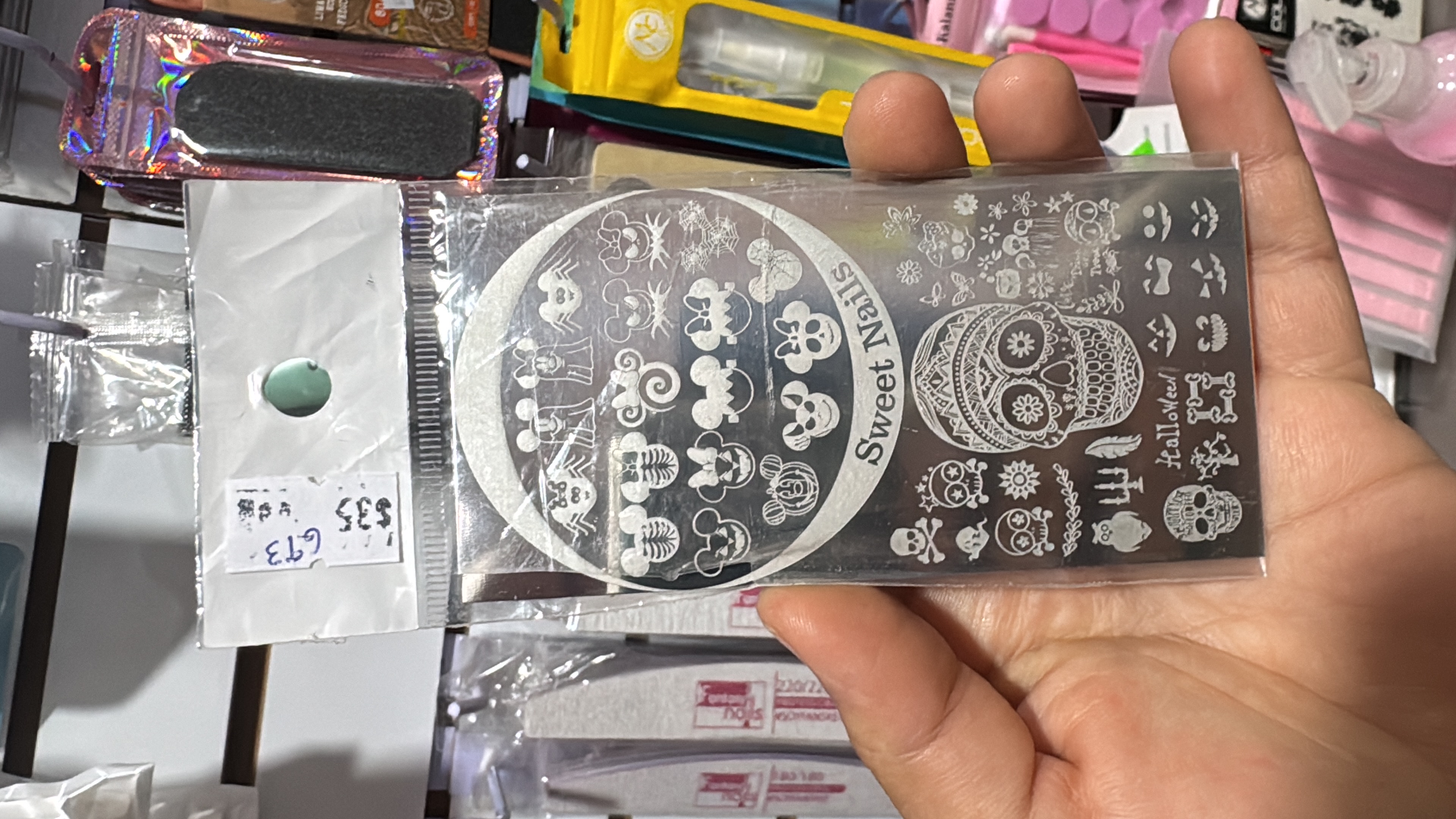 Placa metálica para sellos #1