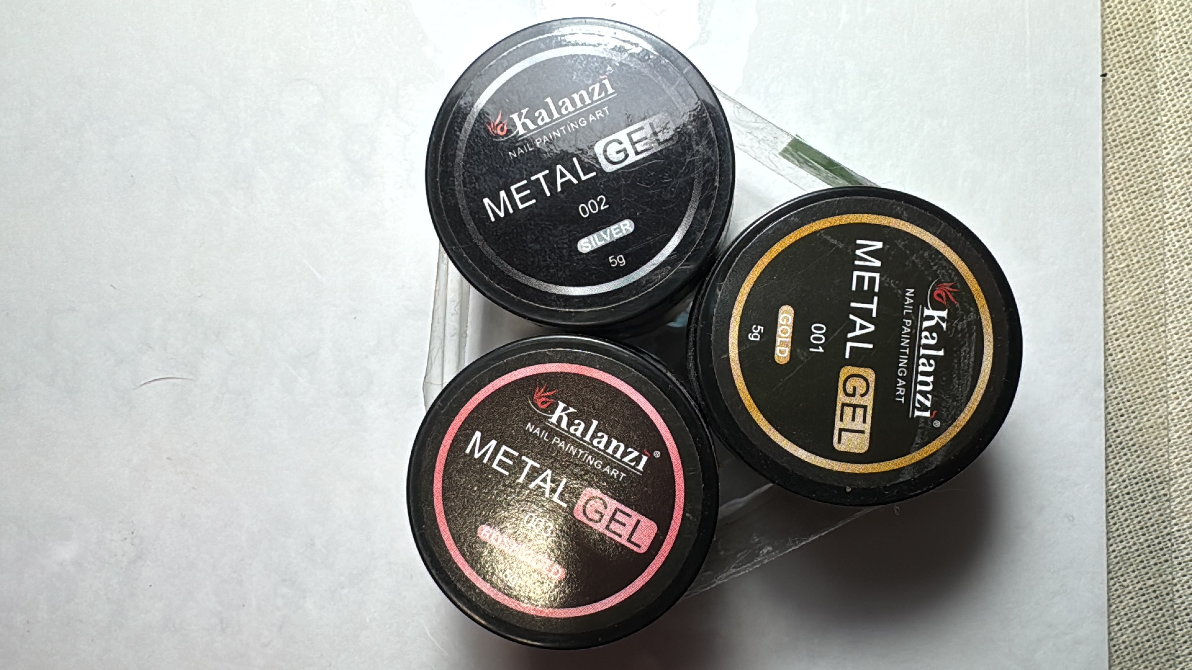 Paquete Metal Gel 3 pcs