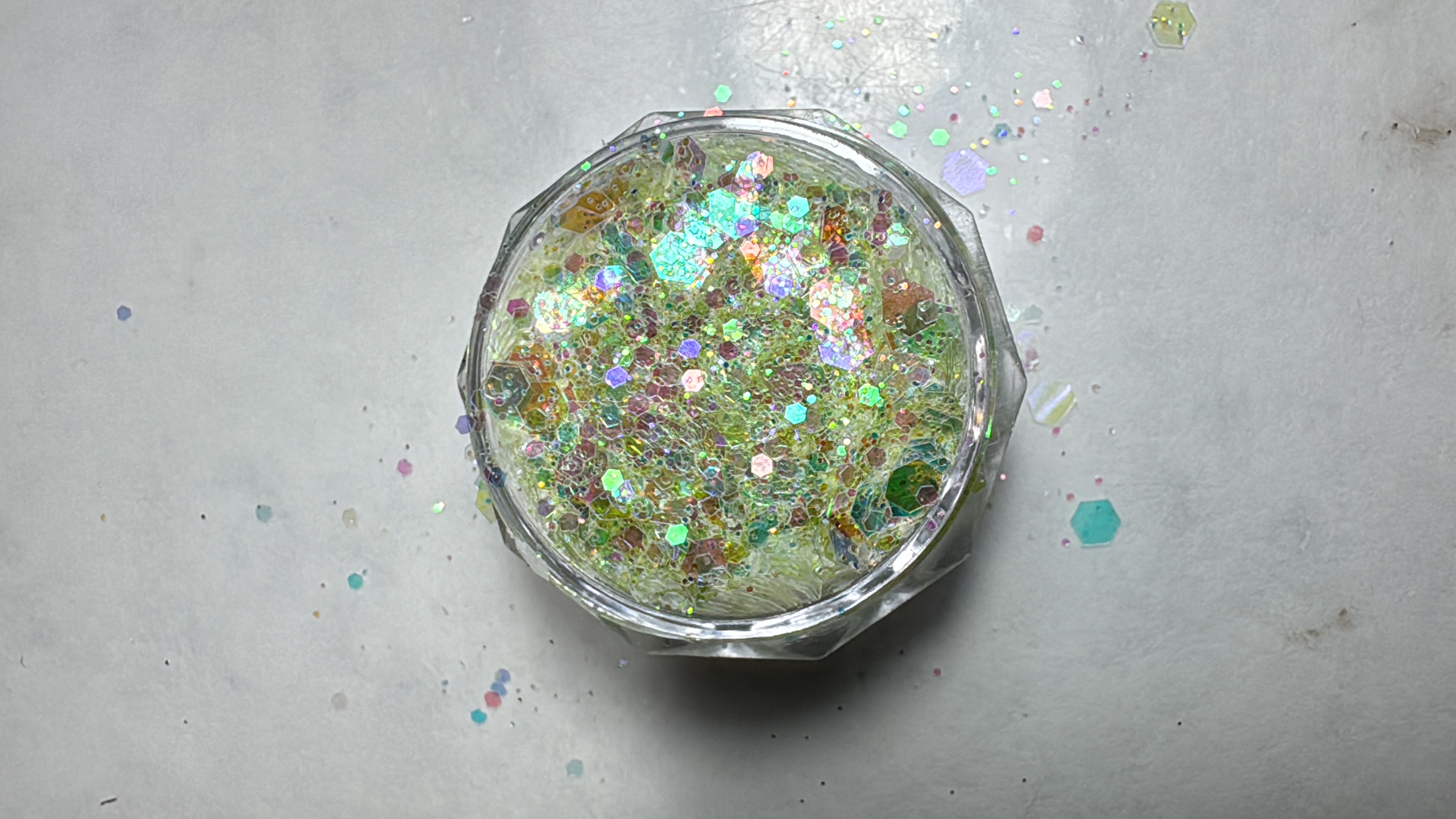 Glitter Verde Coreano