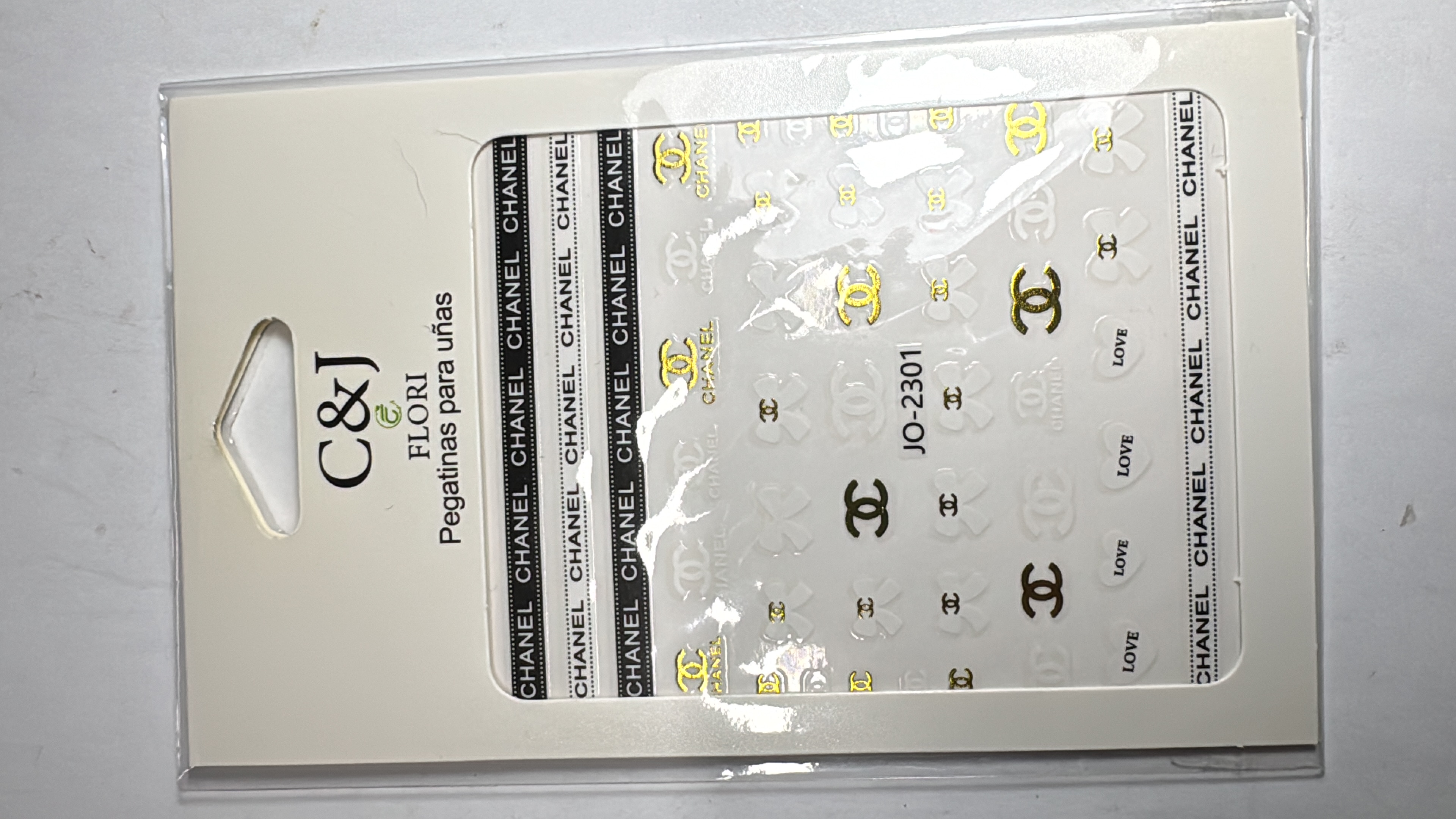 Sticker Chanel Blanco (JO-2301)
