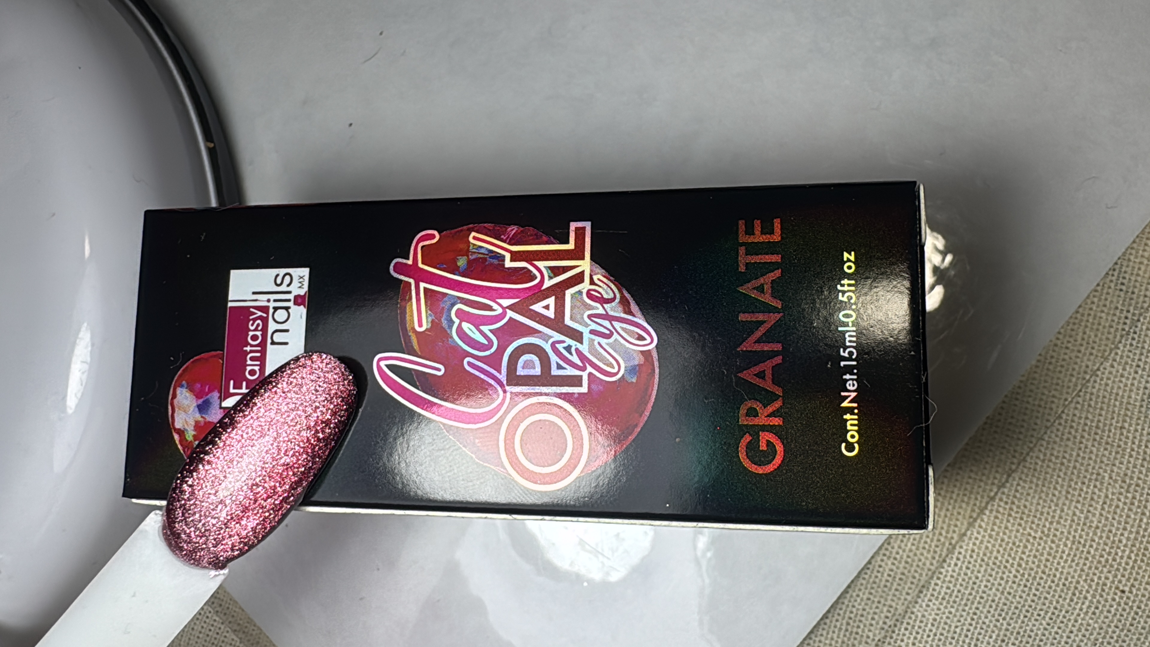 Gel ojo de gato GRANATE Opal