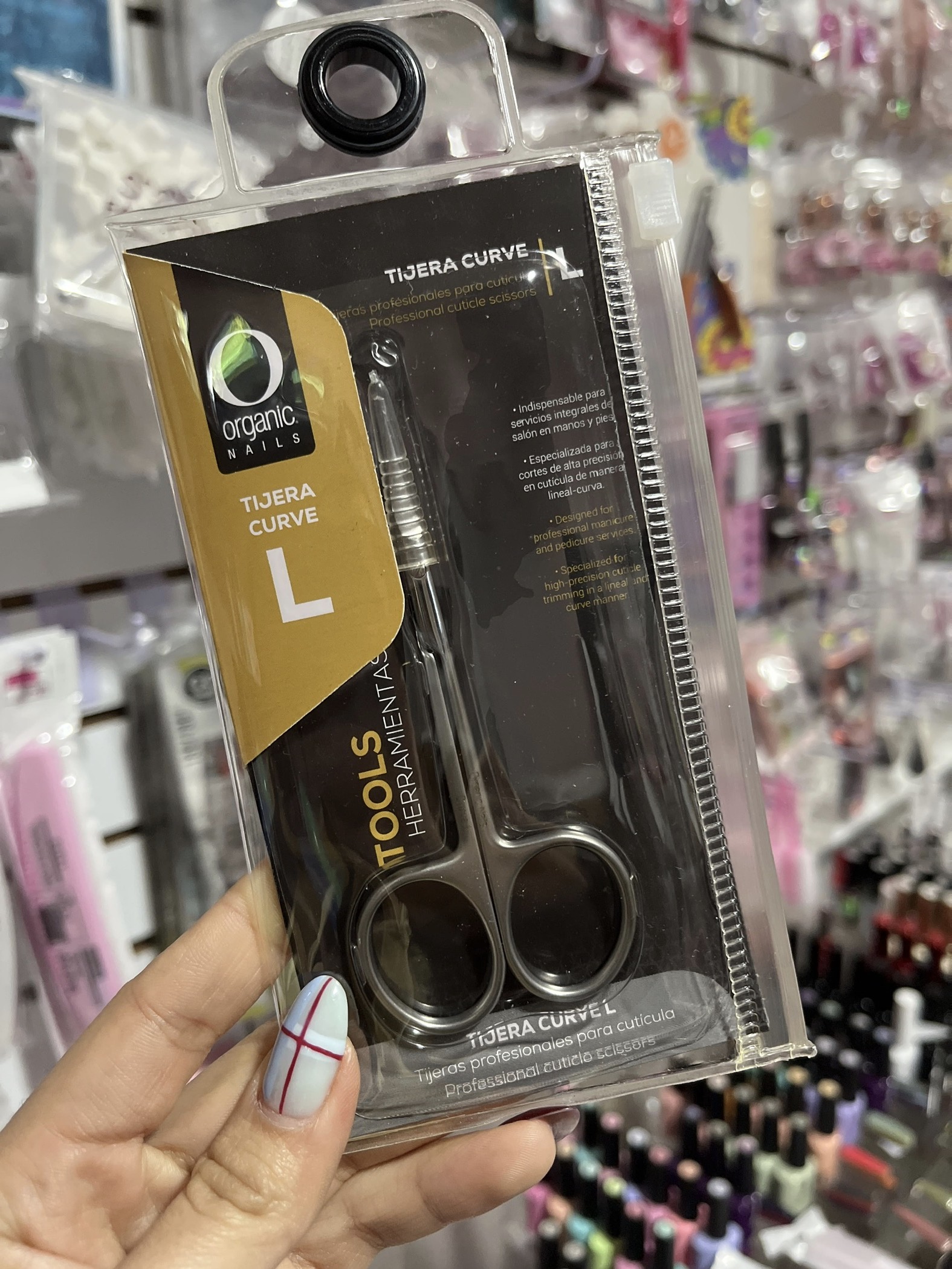 AGOTADA Tijera profesional para cutícula curve L