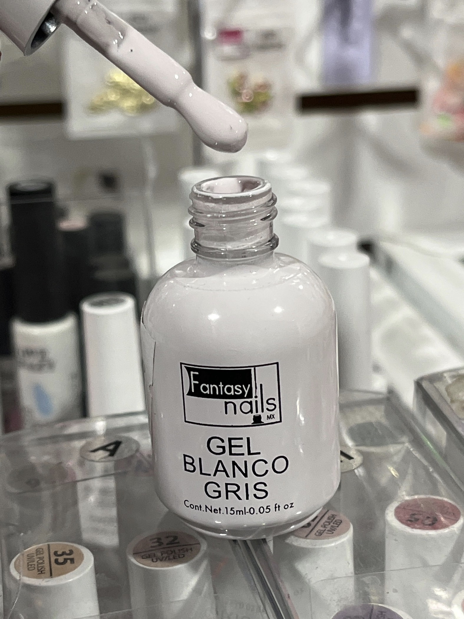 Gel blanco gris #72