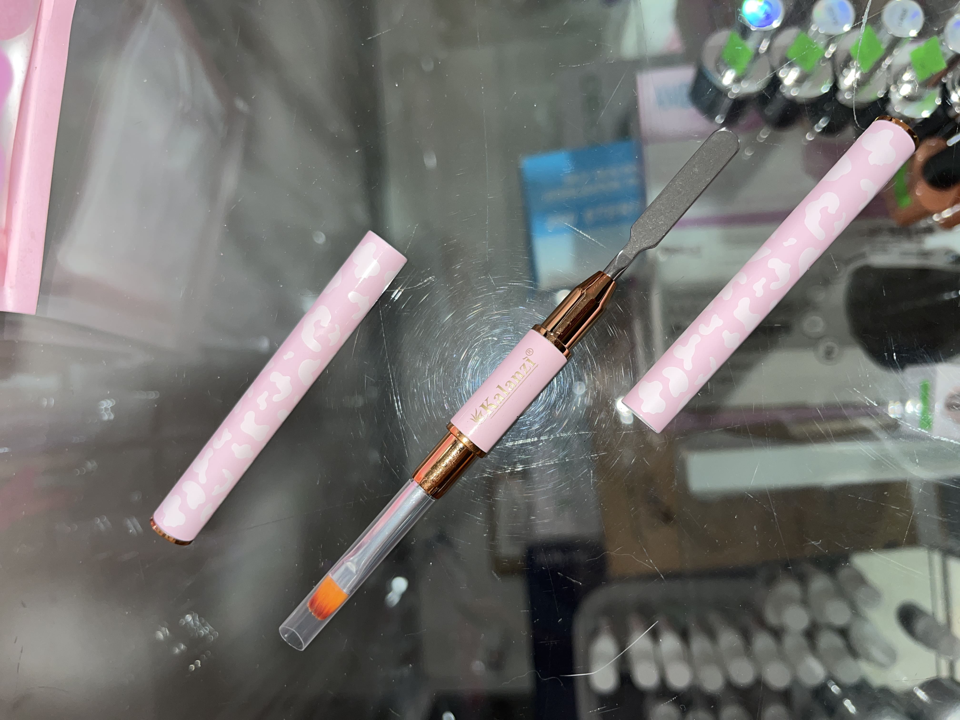 Pincel para Polygel Rosa