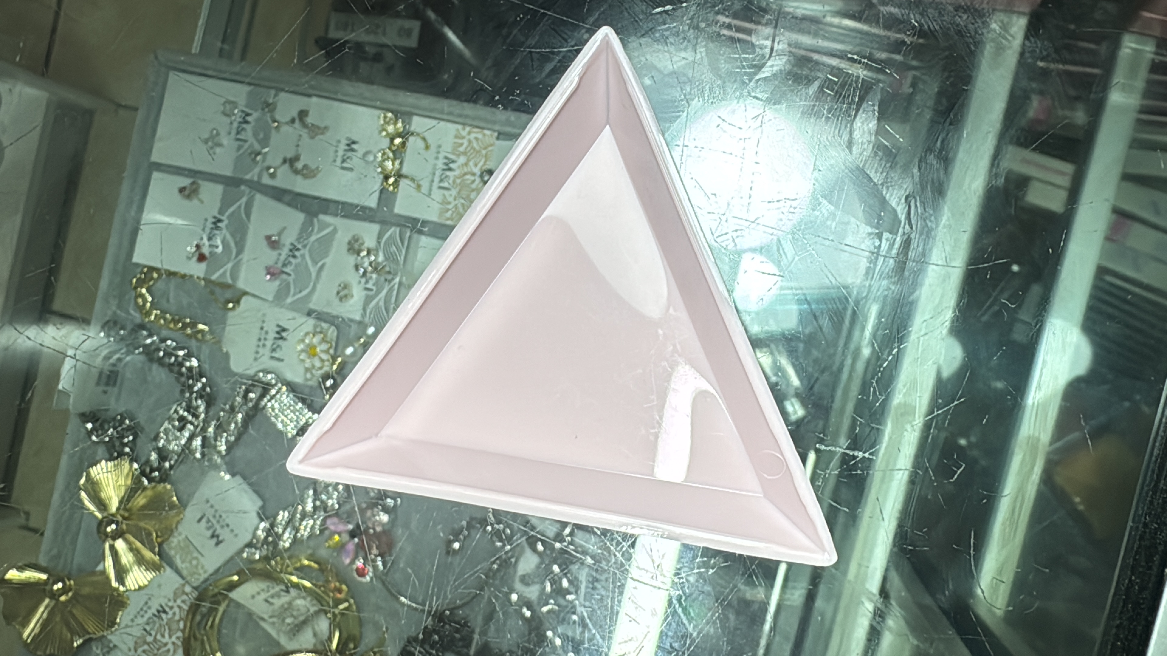 Recipiente Triángulo Rosa (316)