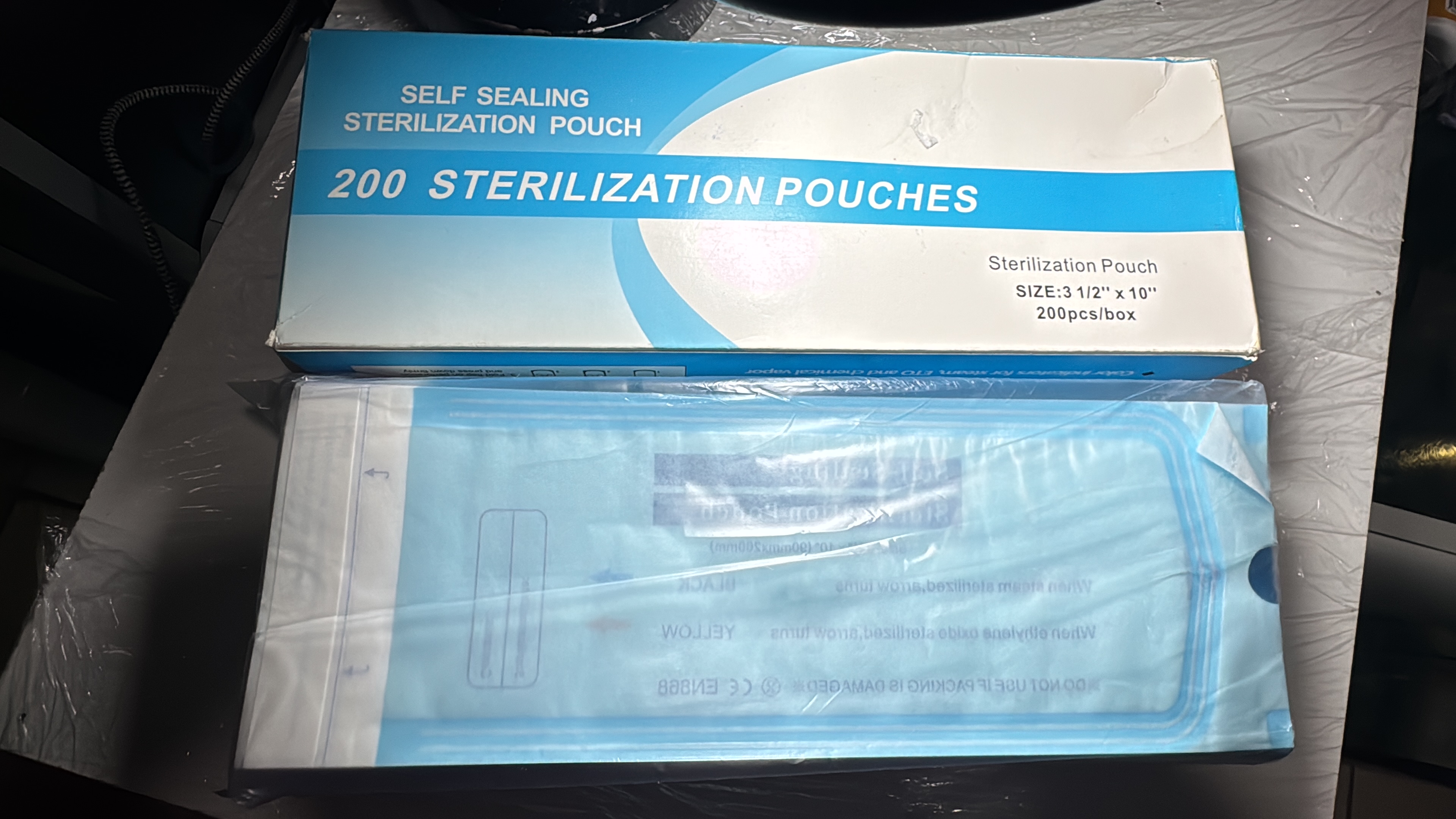 Bolsas de esterilización 200pzs 9x26cm