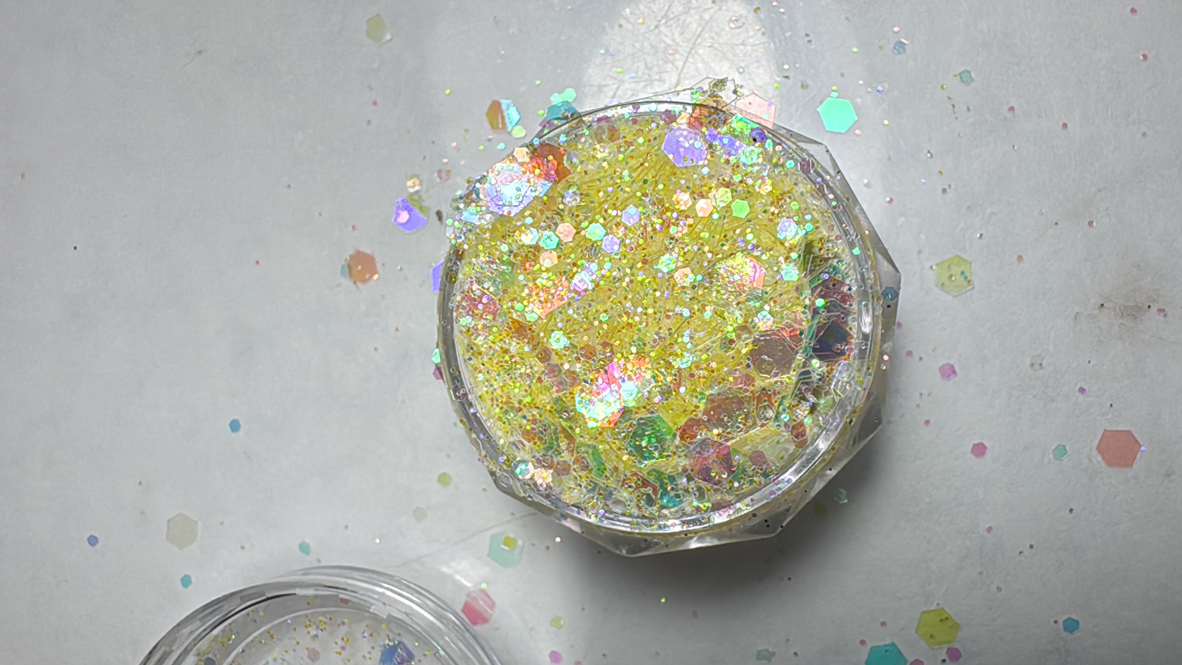 Glitter Amarillo Coreano