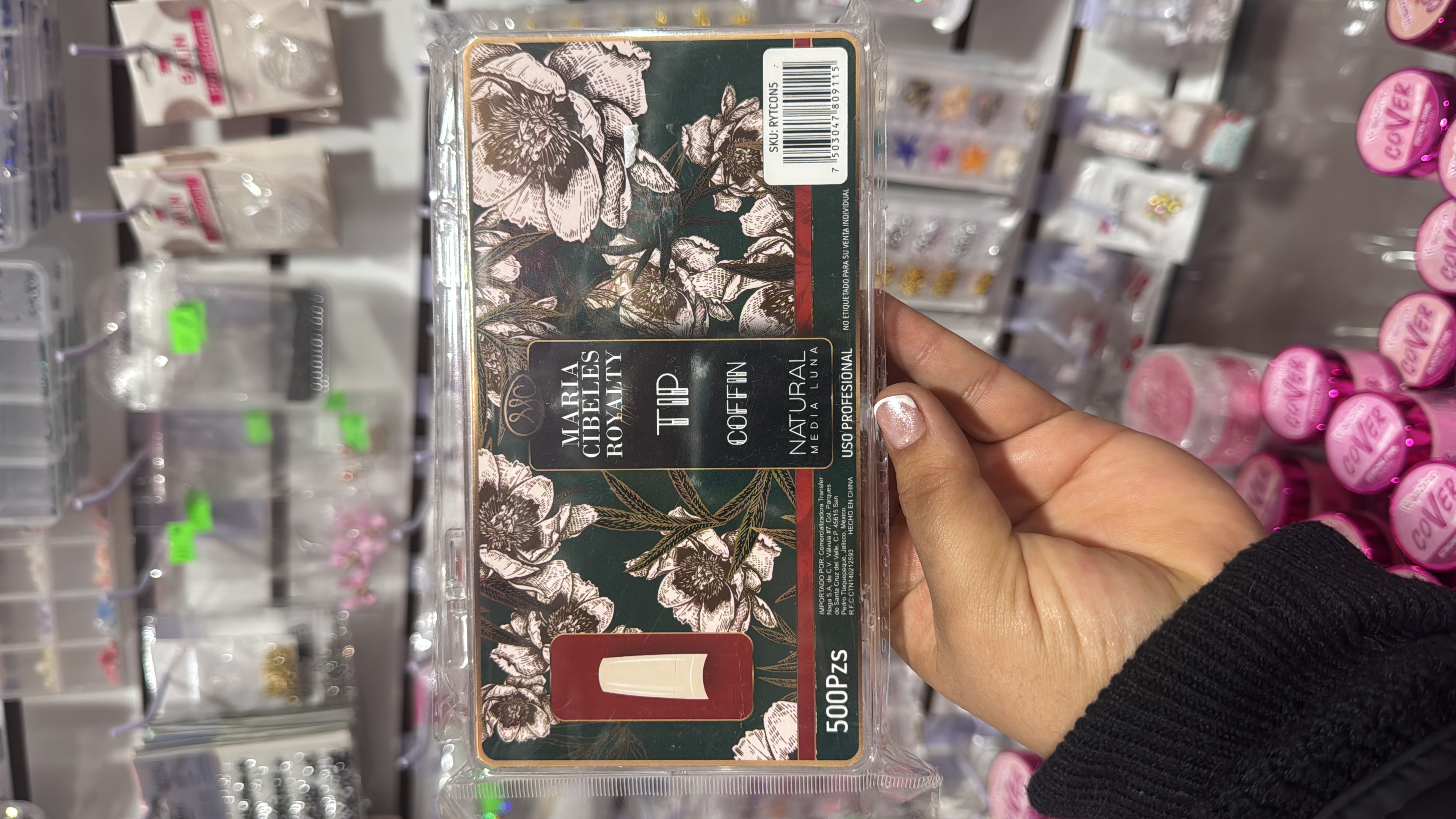 Tip Coffin Natural 500 pzs