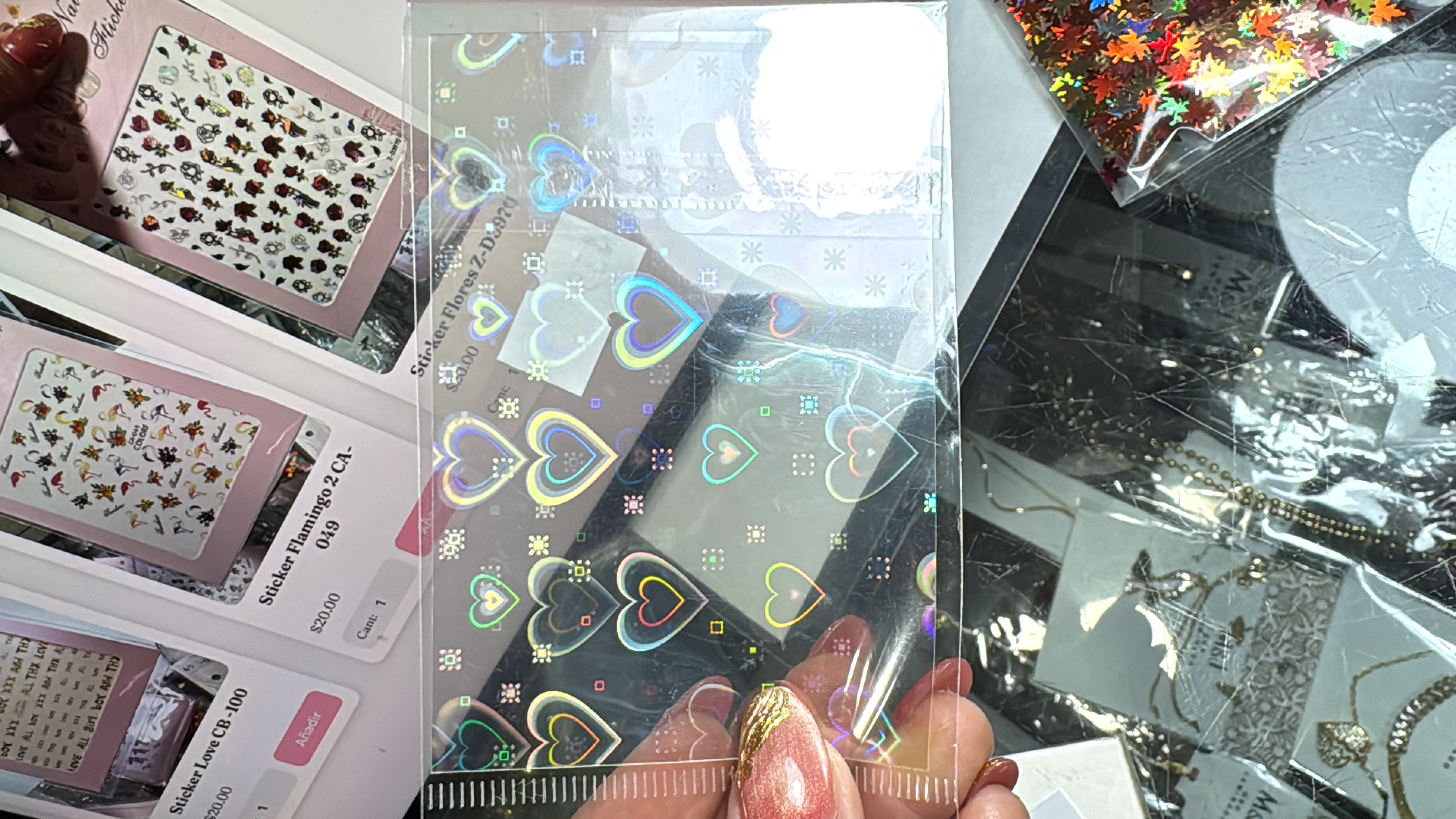 Decoración Corazones Arcoíris