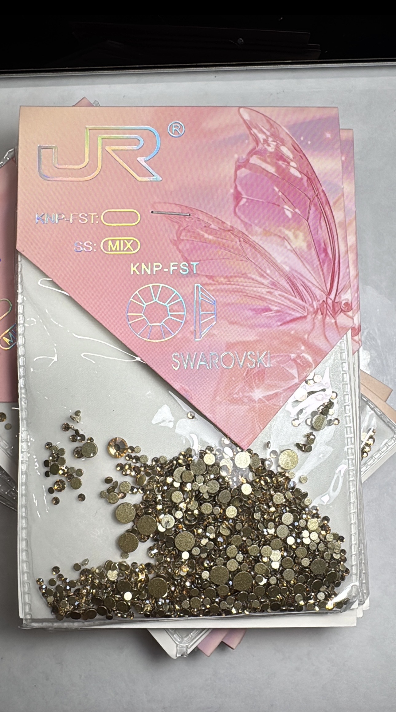 Cartera de Cristal Champán (272)